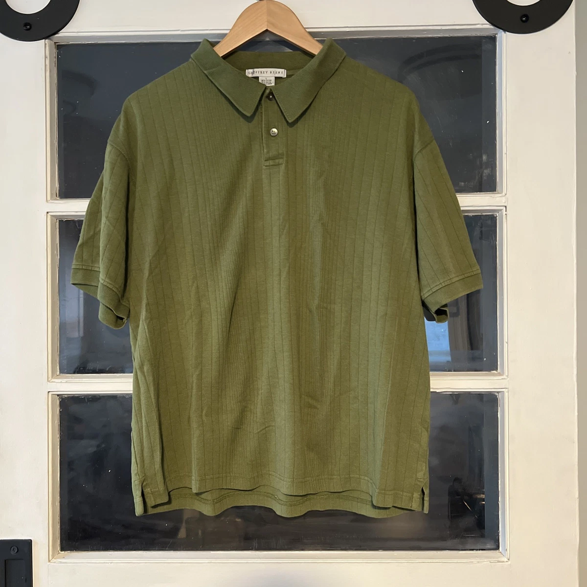 Chemise Hawaïenne Homme Geoffrey Beene Manches Courtes - Taille XXL (70% Soie, 30% Rayonne)