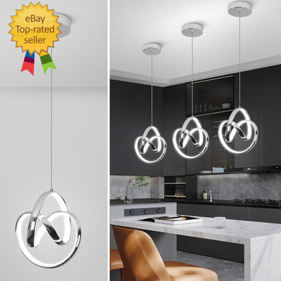 6000K Modern Pendant Light Fixtures, LED Pendant Lights Kitchen Island Lighting