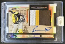 2025 Panini Three and Two Ethan Salas Patch Auto Holo Gold #/10 Padres