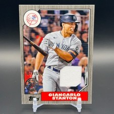 Giancarlo Stanton 2022 Topps 1987 Relic Black Parallel /199 #87BR-GS Yankees