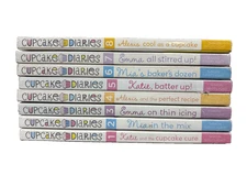 LOT OF 8 CUPCAKE DIARIES CHAPTER BOOKS 1-8 Good Condition Paperback Coco Simon