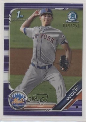 2019 Bowman Draft Chrome Purple Refractor 19/250 Josh Wolf #BDC-119 4z8