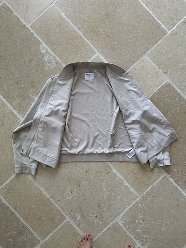 ATHLETA Endless Bomber Jacket Light beige Abalone Grey Full Zip Size XL NWOT  - Bild 8 von 16