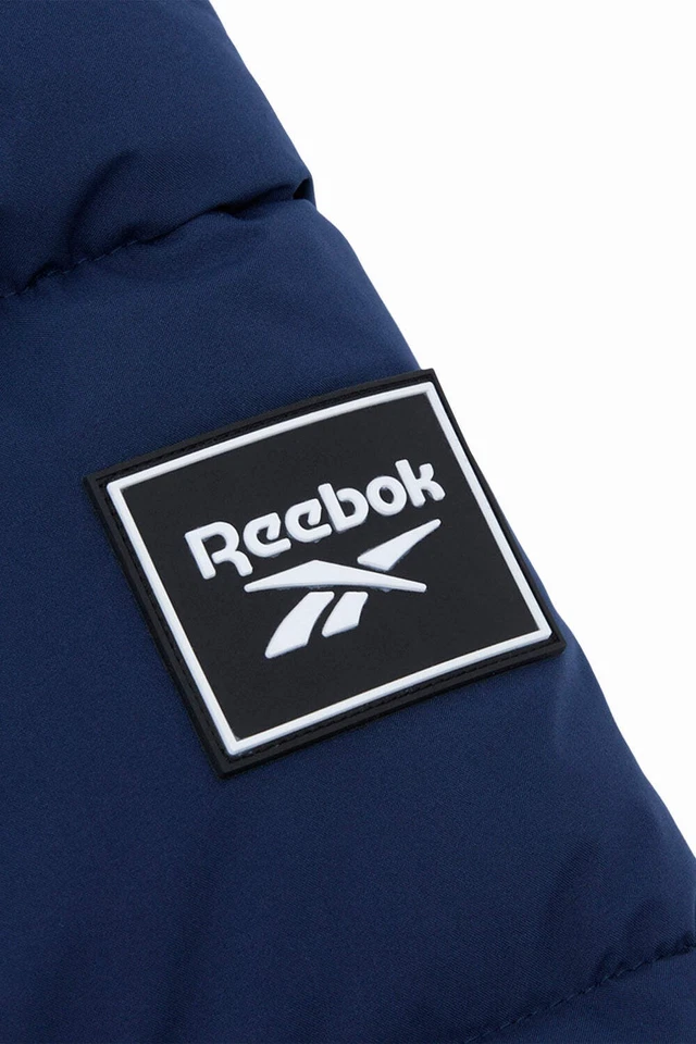Reebok Mens Puffer Jacket Stretch Puffer Vector Navy - Image 3 of 4