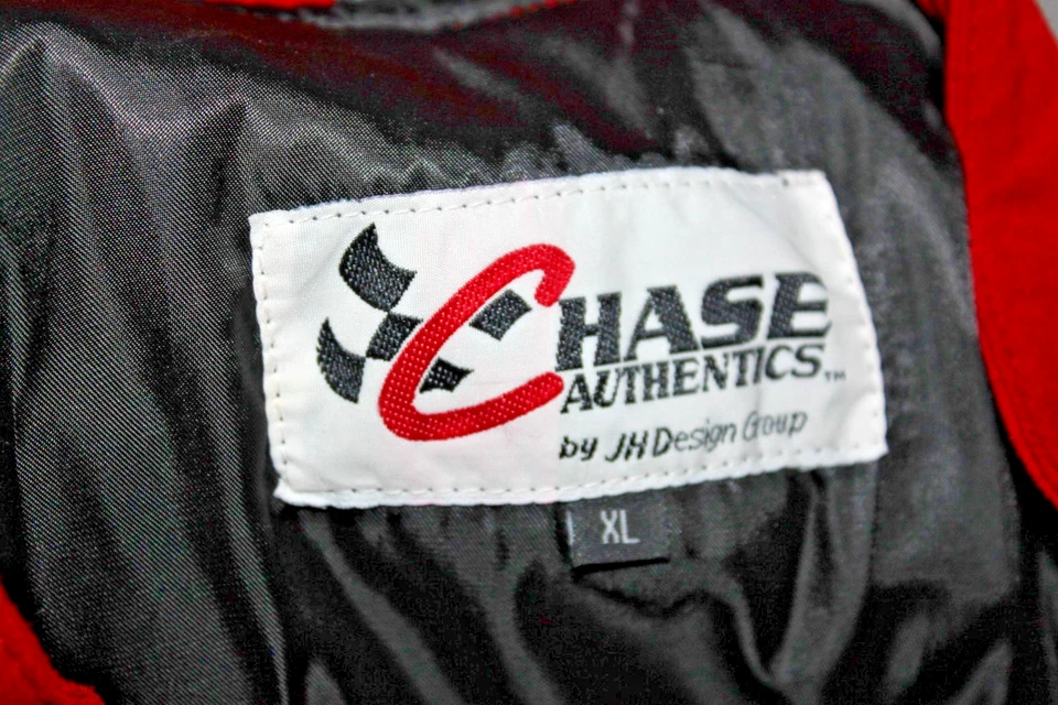 Красная кожаная куртка для мальчиков Chase Authentics NASCAR JH Design Dale Earnhardt Jr. XL - Изображение 2 из 4