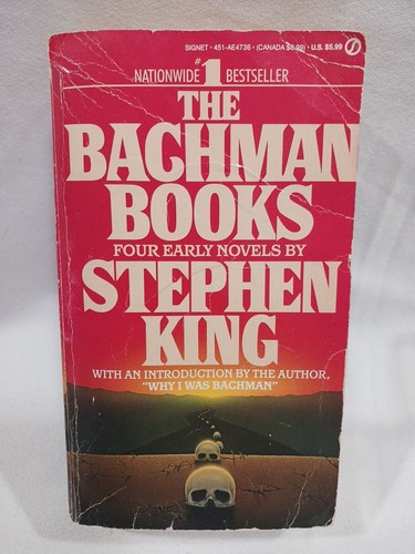 Stephen King The Bachman Books 1986 PB First Signet Omnibus 6th Print GOOD+ COND - Picture 24 of 24
