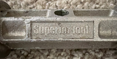 Superior Tool Metal Plumbing Fixture Tool Wrench Made in USA Durable Heavy Duty