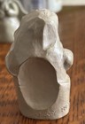 Vtg 3 Abbey Press Grey THUMB PRINT Joseph w Jesus, Mary Angel Nativity Figurines — photo 6