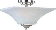Maxim Lighting 20091FTSN Aurora Semi-Flush Mount Satin Nickel