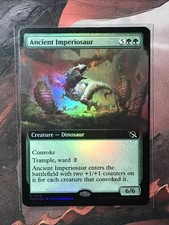 MTG Ancient Imperiosaur FOIL Extended Art March of the Machine MOM 0368 LP