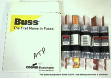 NEW LOT 5 BUSS Cooper Bussman FRN-R-80 FUSETRON CLASS RK6 FUSES
