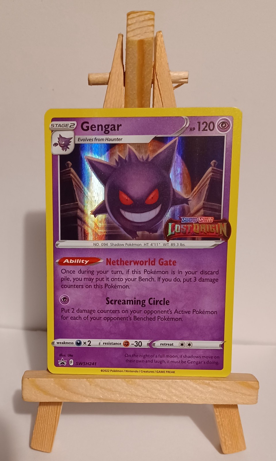 Gengar - (Prerelease) SWSH241 SWSH: Sword & Shield Promo Cards Holo NM *A.O.C