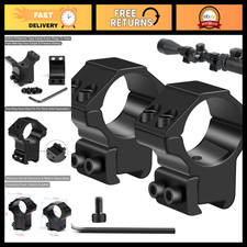 1" Dovetail Scope Rings 2 Pack - High/Medium Profile 1 Inch Mounts for 11mm Rail