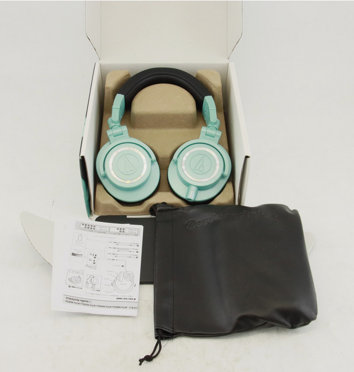 New ATH-M50x Ice Blue Studio Monitor Headphone Professional US