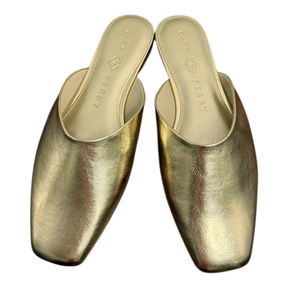 Katy Perry The Evie Mule Champagne Gold 9.5 Nuevo en caja Foto 4 de 4