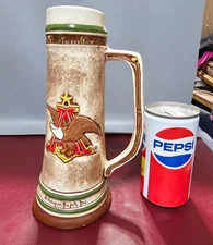 1985 Anheuser Busch Green Cross for Safety 15 Years of Safe Service Stein