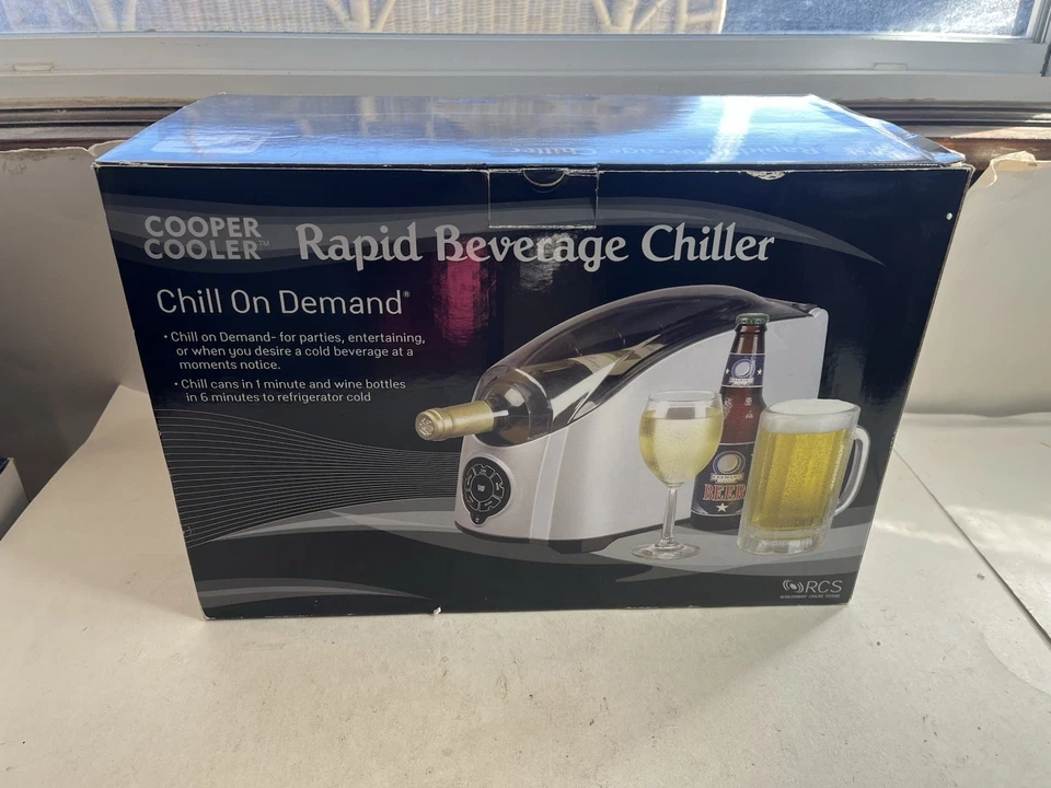 Cooper Cooler Rapid Getränkekühler Wein Bier Flasche Chill On Demand Neu im Karton