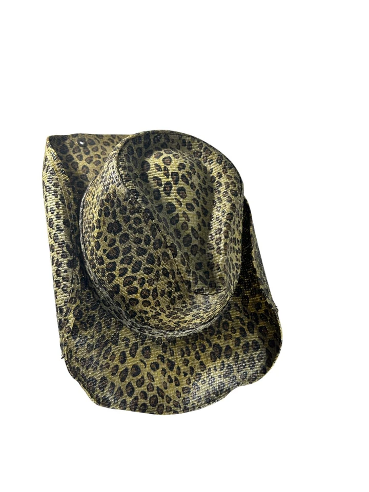 Peter Grimm Rowdy шляпа леопард печать натуральное волокно скрытый тайник карман - Изображение 4 из 4