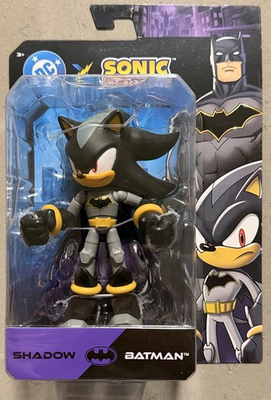 #ad New 2025 DC x Sonic The Hedgehog Shadow Batman 5quot; Jakks Pacific Wave 2 $34.98