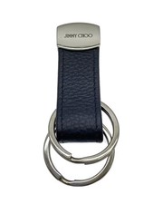 JIMMY CHOO Keychain Silver, Men's, some discoloration.