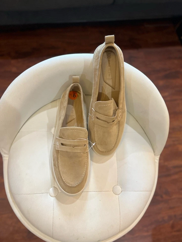 Anne Klein Beige Mocasines Un Diseño Elegante Cómodos Zapatos Para Mujer Talla 9.5M Nuevos Foto 2 de 4