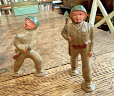 Antique Unmarked Barclay Manoil Pedfoot Lead Toy Soldiers