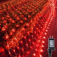 Christmas Net Lights, 360 LED 12ft x 5ft Connectable Mesh Fairy String Lights...