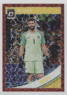 2018-19 Panini Donruss Optic Red Velocity Prizm 21/50 Alisson Becker #110 5jq