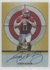2013 Leaf Valiant On Target Auto Yellow 6/10 Aaron Murray #OT-AM1 Auto s5j