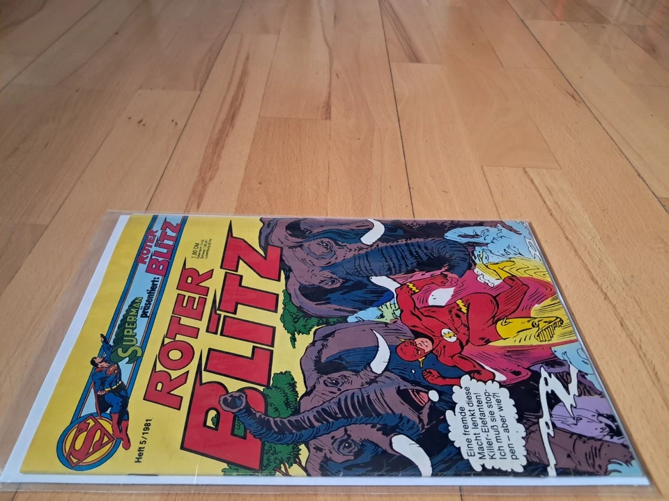 Superman präsentiert Roter Blitz Nr.5 von 1981 - TOP Z1 Ehapa Comicheft - Bild 3 von 3