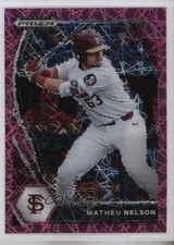 2021 Panini Prizm Draft Picks Pink Velocity Prizm Matheu Nelson #PDP35 0t2