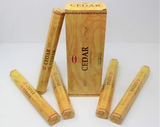 Hem Cedar Incense Bulk 6 x 20 Stick Box, 120 Hem Incense Sticks, Free Shipping