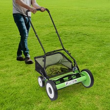 0-500㎡ Garden Gear Lawnmower 40cm Grass Cutting Width Hand Push Lawn Mower UK!！