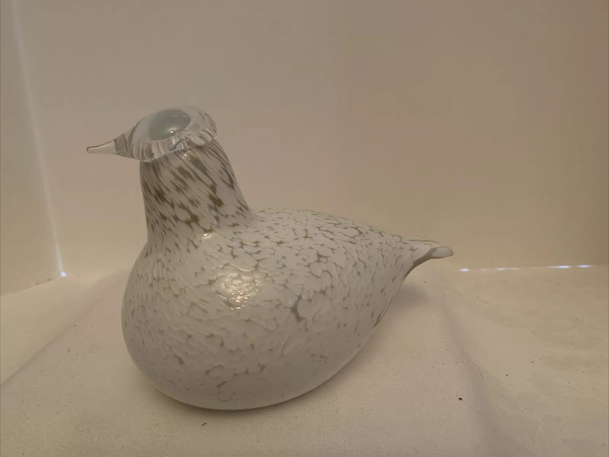 工芸品  bird oiva toikka PALE MALE 2007 Oiva Toikka for Iittala Limited Edition Pale Male Large