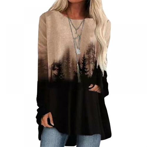 Women Plus Size Casual V-Neck Long Sleeve Tops Fashion Blouse T-shirt 1X 2X 3X - Picture 6 of 17