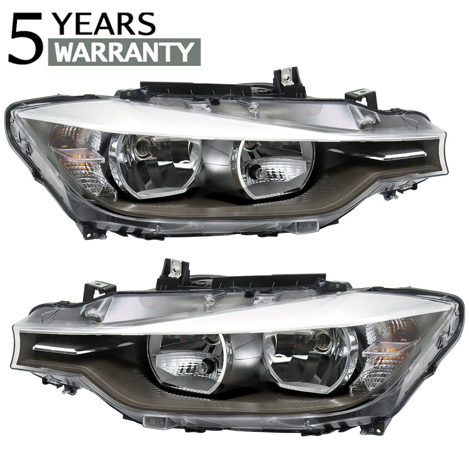 Para BMW 2012-2015 320i 328i Conjunto Faros Halógenos Izquierdo Derecho Bombilla