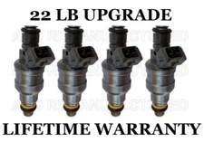 BEST UPGRADE OEM Bosch Set Of 4 22LB Fuel Injectors With 4 Nozzle for Jeep 2.5L