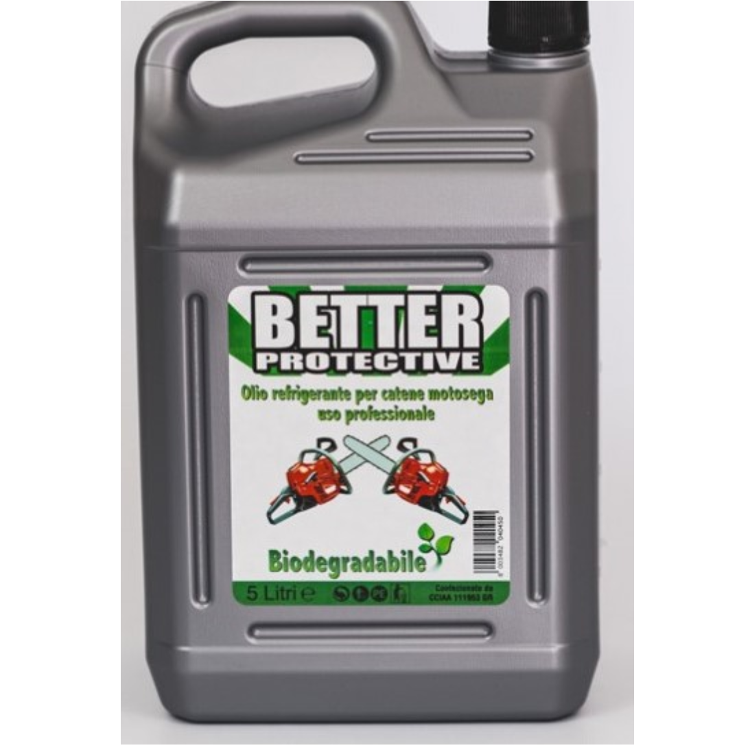 Olio verde Lubrificante per catena motosega 5 LITRI green oil taglio legna