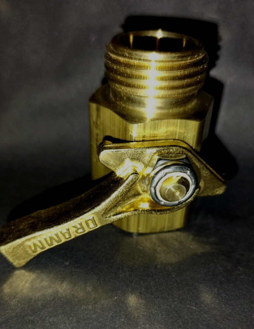Dramm 12353 Heavy-Duty Brass Shut-Off Valve