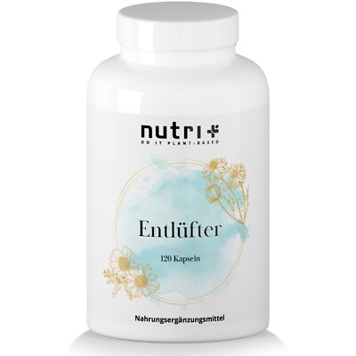 Entlüfter Kapseln - mit 9 Pflanzenextrakten - Nutri + Entlüfter rein pflanzlich 