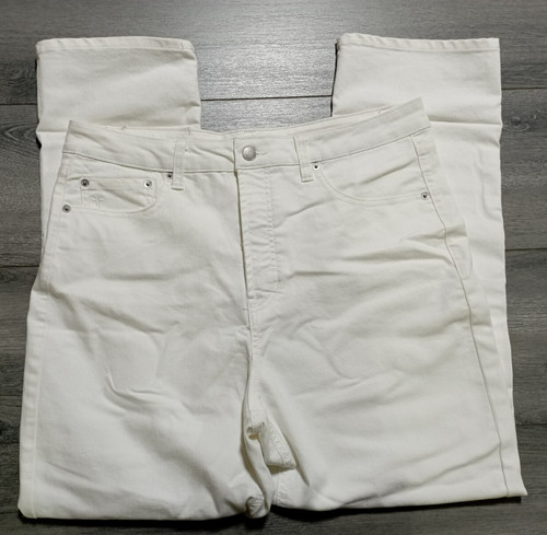 Frye, Frye Denim Jeans Adult Womens Size 12/31 White High Rise Straight Leg