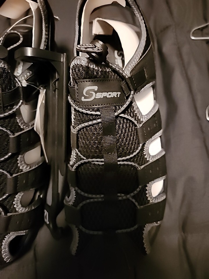 Men's S Sport By Skechers Mizza Hiking Sandals Black Size 12 New