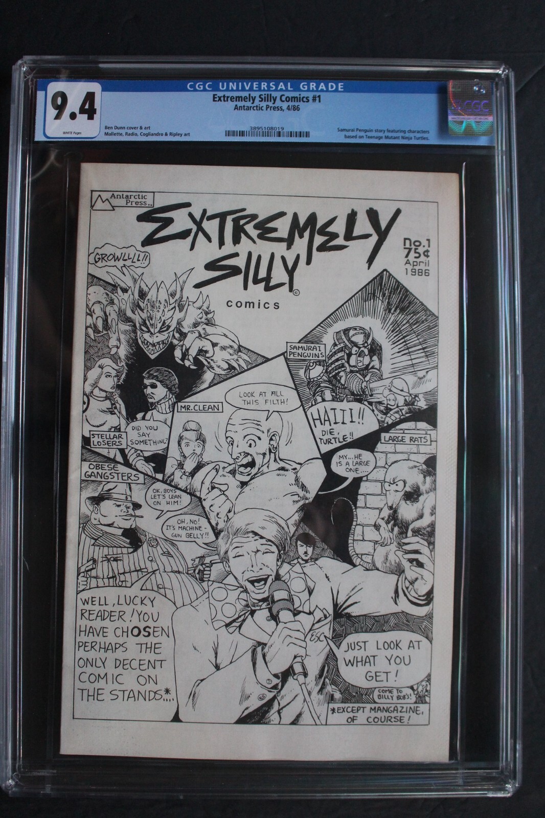 EXTREMELY SILLY COMICS 1 TEENAGE MUTANT NINJA TURTLES 1986 Antarctic