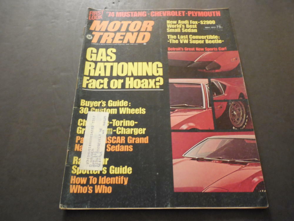 Motor Trend May 1973 Custom Wheels Gas Rationing Issue ID 28824-image