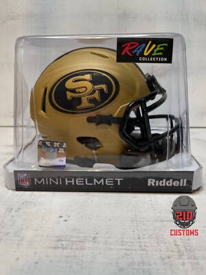 San Francisco 49ers (Rave) Authentic Riddell Speed Mini Helmet | eBay