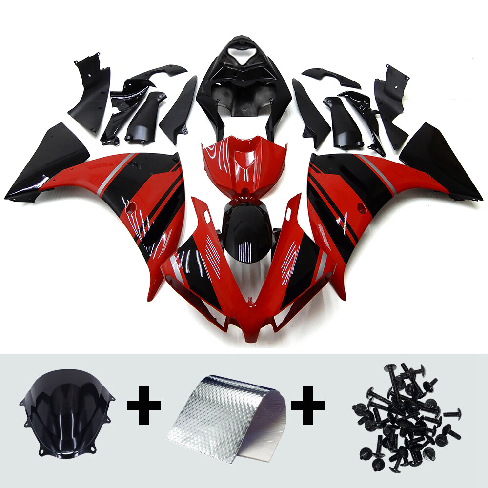 Red Black Bodywork Kit For Yamaha YZF R1 2012 2013 2014 YZF1000 R1 ABS Fairings