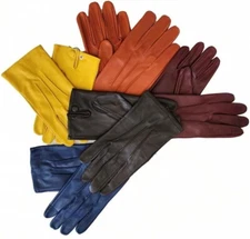 Men's Driving Cycling Dress Genuine Lambskin Unlined Leather Gloves