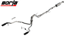 Borla Atak Cat-back Exhaust W 4 Blk Chrome Tips For 2021-2025 Ford F-150 5.0l