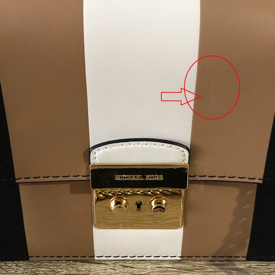 Bolso de Hombro Michael Kors Multi Rayas Sloan Editor Cadena Mediana Precio de Venta sugerido por el fabricante $278 Foto 2 de 4