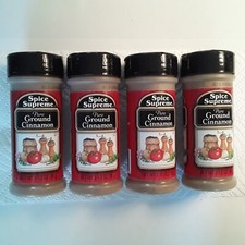 Ground Cinnamon Lot of 4, Spice Supreme, 2-1/2 oz. in each, Made in USA 